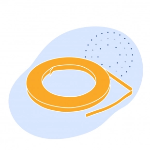 Лента с полимерным покрытием 1.45 мм ПВДФ ГОСТ 34180-2017