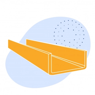 Швеллер стальной гнутый равнополочный 160х80х2.5 мм Ст3сп ГОСТ 8278-83