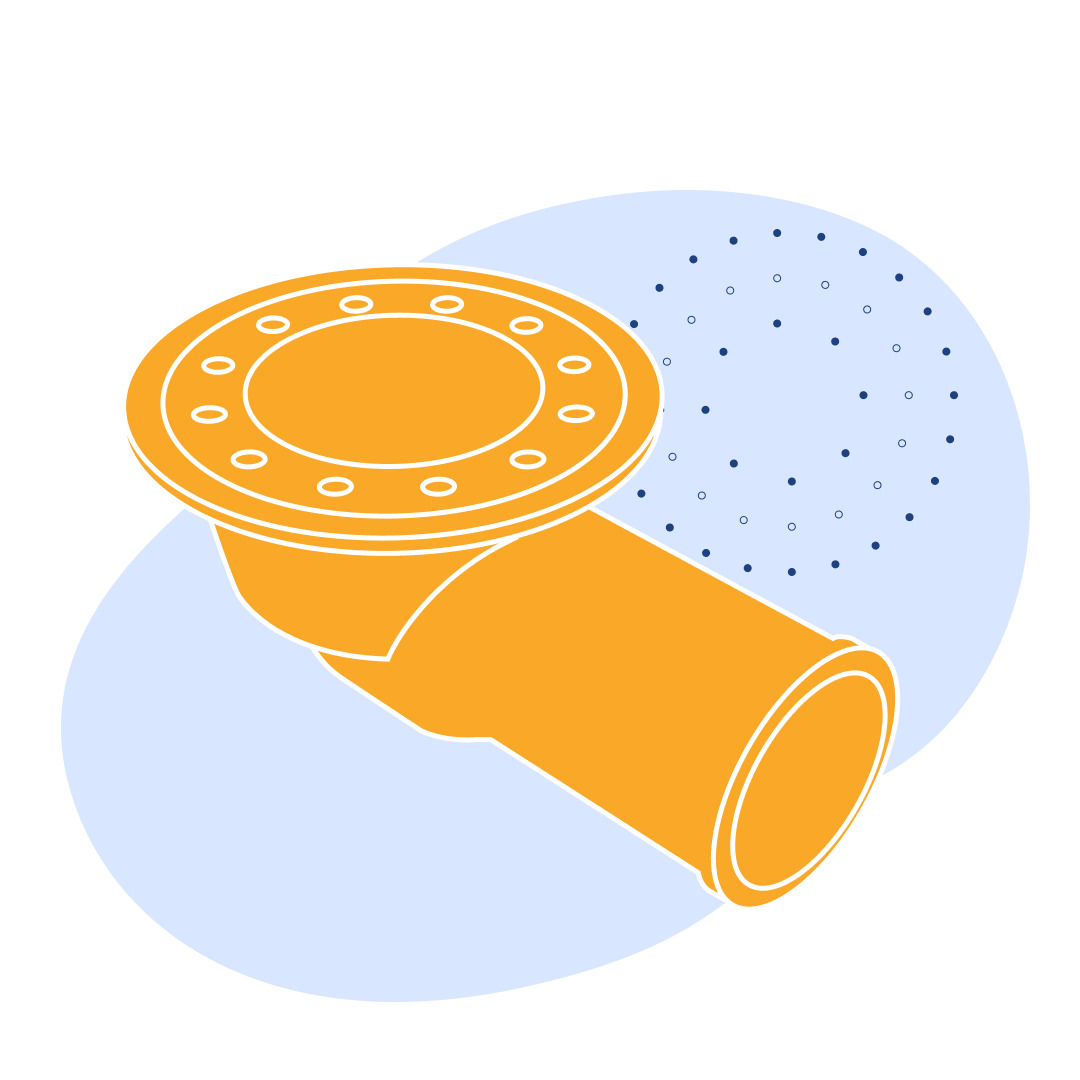 Трап чугунный ТК100м Ду 100 мм СЧ15 ГОСТ 1811-2019