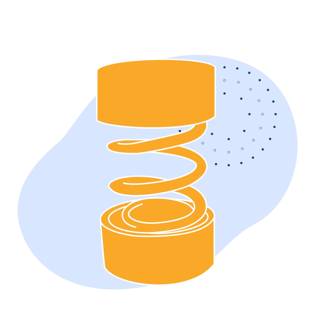 Виброизолятор 34.6 Кн 43.2 кН 8.3 кН/м