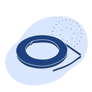 Лента с полимерным покрытием 1.45 мм ПВДФ ГОСТ 34180-2017