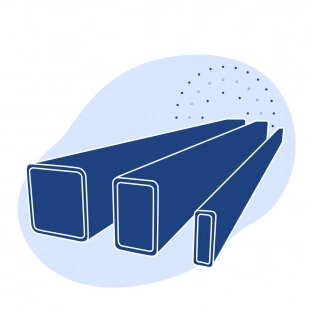 Труба профильная нержавеющая прямоугольная 120х80х2.5 мм AISI 430