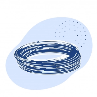 Проволока оцинкованная канатная 1.7 мм 10пс ГОСТ 7372-79