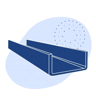 Швеллер стальной гнутый равнополочный 160х80х2.5 мм Ст3сп ГОСТ 8278-83