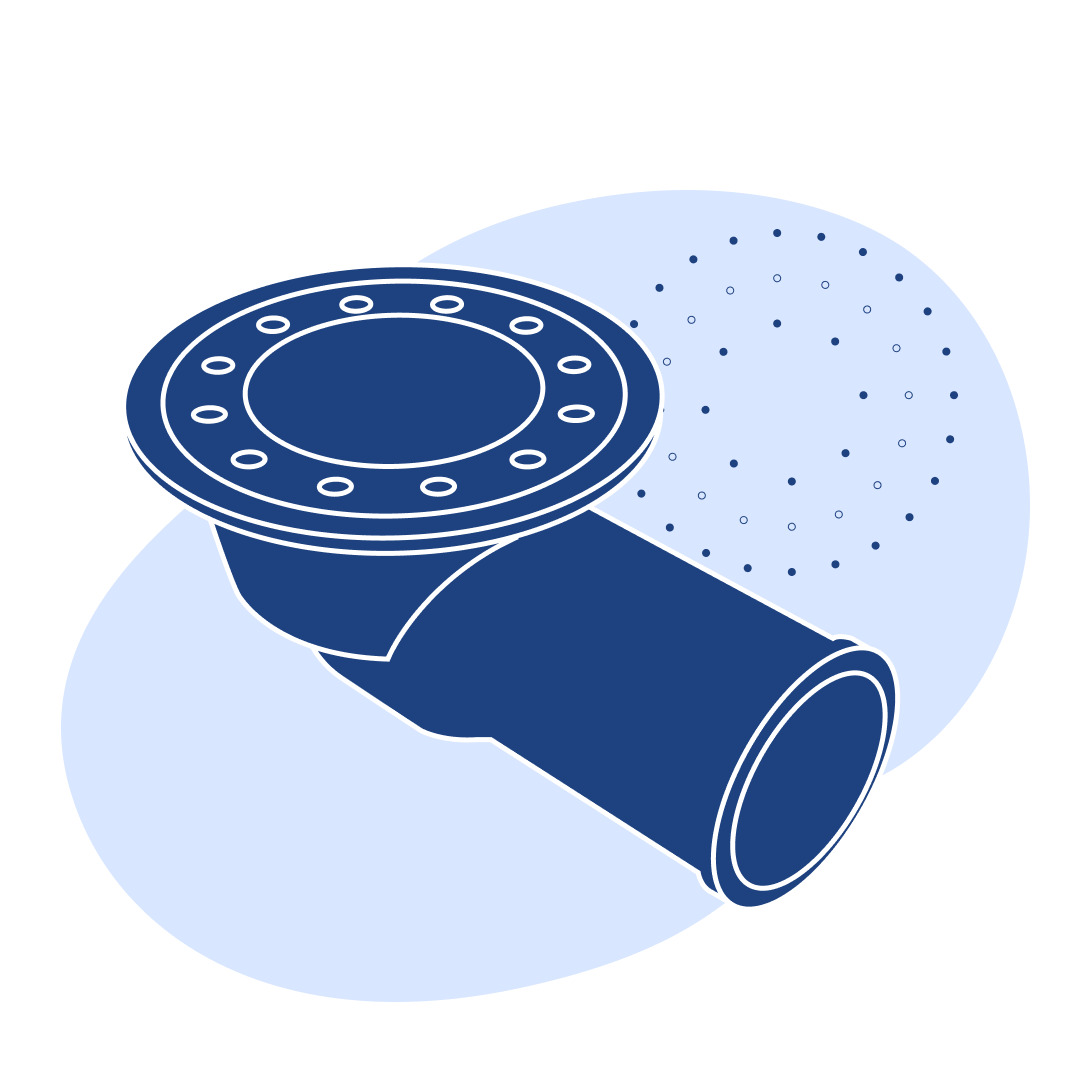 Трап чугунный ТК100м Ду 100 мм СЧ15 ГОСТ 1811-2019